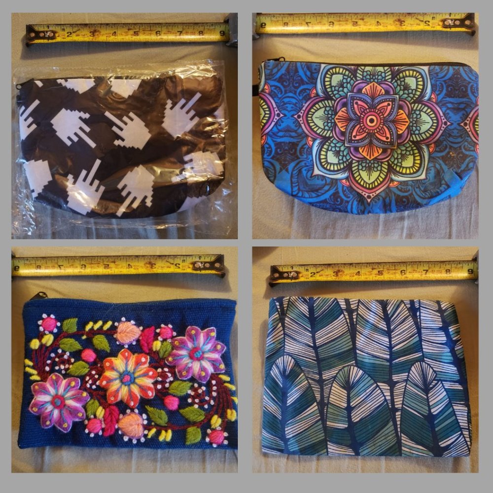 Make up pouches and sling bag